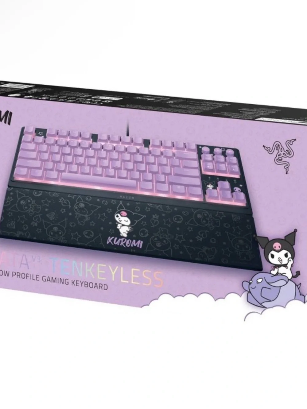 Razer Kuromi Purple and Black Tenkeyless Mechanical Keyboard